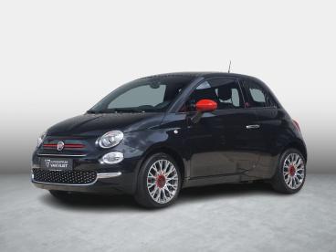 SPOTICAR Fiat 500 1.0 Hybrid Red Panoramadak Tweedehands - Stadsauto Benzine Zwart - Woerden - 1200296022_1