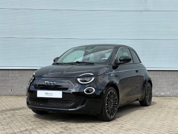 SPOTICAR Fiat 500 1.0 Hybrid La Prima | Parkeersensoren | Cruise Con Tweedehands - Stadsauto Benzine Zwart - Doetinchem - 1200298648_1
