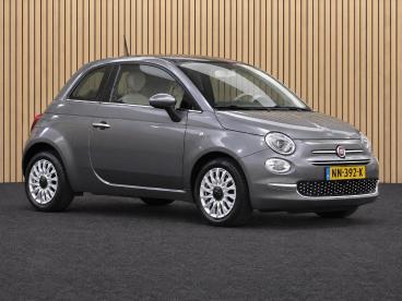 SPOTICAR Fiat 500 0.9 Twinair Turbo Lounge Automaat | Apple Carplay Tweedehands - Stadsauto Benzine Grijs - Tiel - 1200302725_1