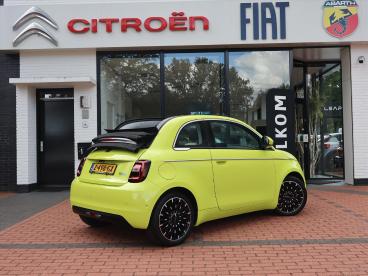 SPOTICAR Fiat 500 E Cabrio 42kwh 118pk Automaat La Prima, Rijklaarprij Tweedehands - Stadsauto Elektrisch Geel - Ommen - 1200273427_4