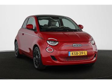SPOTICAR Fiat 500 E La Prima 42 Kwh Pano Leder Stoelverwarming Jbl Cam Tweedehands - Stadsauto Elektrisch Rood - Mijdrecht - 1200301972_2