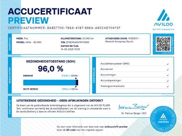 SPOTICAR Fiat 500 E La Prima 42 Kwh Soh 96% | Cruise Control | Stoelve Tweedehands - Stadsauto Elektrisch Groen - Velp - 1200303601_2