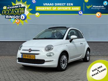 SPOTICAR Fiat 500 500c Twinair Turbo 80pk Lounge | Cabrio | Cruise Contro Tweedehands - Stadsauto Benzine Wit - Doetinchem - 1200277004_1
