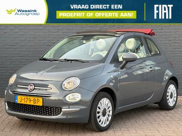 SPOTICAR Fiat 500 500c 1.0 70pk Hybrid Cabrio Lounge I Bluetooth I Parkee Tweedehands - Stadsauto Hybride Grijs - Hengelo - 1200280844_1