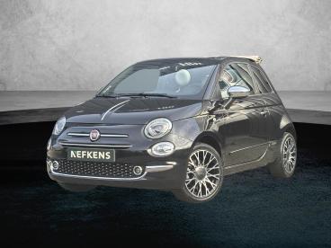 SPOTICAR Fiat 500 500c 1.0 Hybrid Dolcevita Cabrio | 16'' Lm Velgen | Tre Tweedehands - Stadsauto Benzine Zwart - Baarn - 1200282667_1