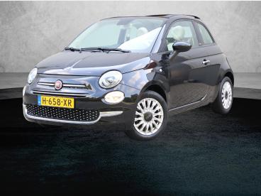 SPOTICAR Fiat 500 500c 1.0 Hybrid Lounge | 1ste Eigenaar | Parkeersensore Tweedehands - Stadsauto Hybride Zwart - Eindhoven - 1200286503_1