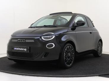 SPOTICAR Fiat 500 500c La Prima 42 Kwh Full Options !!! Leder +  Stoelver Tweedehands - Stadsauto Elektrisch Zwart - Den Haag - 1200290828_1