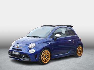 SPOTICAR Fiat 500 500c 1.4 T-jet Abarth Turismo 595 | Zwart Lederen Bekle Tweedehands - Stadsauto Benzine Blauw - Alphen Aan Den Rijn - 1200295995_1