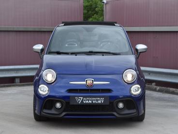 SPOTICAR Fiat 500 500c 1.4 T-jet Abarth Turismo 595 | Zwart Lederen Bekle Tweedehands - Stadsauto Benzine Blauw - Alphen Aan Den Rijn - 1200295995_4