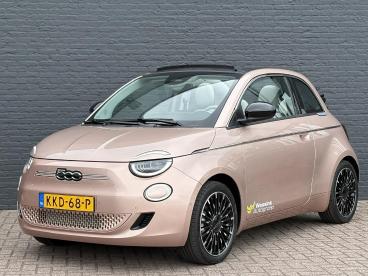 SPOTICAR Fiat 500 500c La Prima 42 Kwh Wltp 320km Range | Cabrio | Cruise Tweedehands - Stadsauto Elektrisch Rood - Hengelo - 1200297831_1