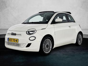SPOTICAR Fiat 500 500c 118pk Icon 42 Kwh Automaat | Accu 96% | Apple Carp Tweedehands - Stadsauto Elektrisch Wit - Den Bosch - 1200300869_1