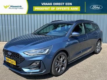 SPOTICAR Ford Focus Wagon St-line Hybrid 125pk I Automaat I Sync 4 I C Tweedehands - Stationwagen Hybride Blauw - Venlo - 1200270077_1