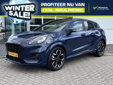 SPOTICAR Ford Puma 1.0i Ecoboost Hybrid 125pk St-line X I Adaptive Cr Tweedehands - Suv Hybride Blauw - Venray - 1200284953_1