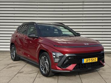 SPOTICAR Hyundai Kona 1.6 Gdi Hev 141pk Dct Automaat N-line Two-tone | 1 Tweedehands - Suv Hybride Rood - Velp - 1200283991_2