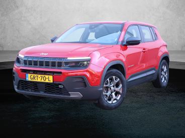 SPOTICAR Jeep Avenger Longitude 54 Kwh | Accu 98% | Warmtepomp | Appleca Tweedehands - Suv Elektrisch Rood - Baarn - 1200294525_1