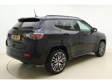 SPOTICAR Jeep Compass 1.5t E-hybrid Summit | Leder | 1450kg Trekgewicht Tweedehands - Suv Hybride Zwart - Wirdum (fr) - 1200284593_2