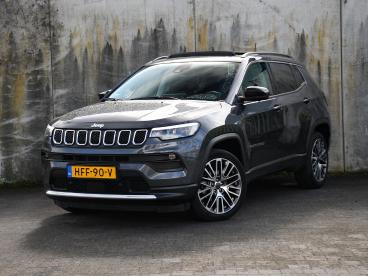 SPOTICAR Jeep Compass Limited 1.5t E-hybrid 130pk Automaat Schuif-dak | Tweedehands - Suv Hybride Grijs - Heerlen - 1200290624_1