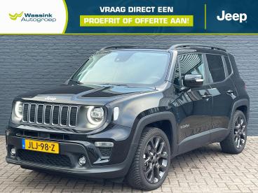 SPOTICAR Jeep Renegade 1.5t E-hybrid 130pk Aut S | Stoel- & Stuurverwarmi Tweedehands - Suv Hybride Zwart - Hengelo - 1200292028_1