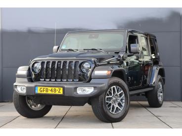 SPOTICAR Jeep Wrangler Unlimited 4xe 380 Sahara / Leder / Navi / Keyless Tweedehands - Suv Hybride Zwart - Amsterdam - 1200273422_1