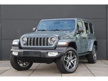 SPOTICAR Jeep Wrangler Unlimited 4xe 380 Sahara / Schuifdak / Facelift Tweedehands - Suv Hybride Grijs - Amsterdam - 1200279014_1