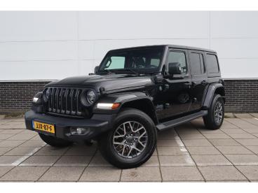 SPOTICAR Jeep Wrangler Unlimited 4xe 380 80th Anniversary * Stoel-stuurve Tweedehands - Suv Hybride Zwart - Almere - 1200282747_1