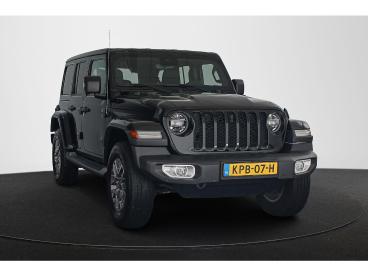 SPOTICAR Jeep Wrangler Unlimited 4xe 380 Sahara Leder Stoelverwarming Off Tweedehands - Suv Hybride Zwart - Almere - 1200297540_2