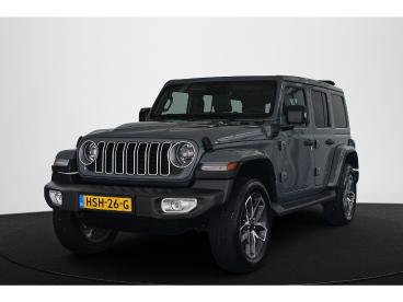 SPOTICAR Jeep Wrangler Unlimited 4xe 380 Sahara / Schuifdak / Facelift Tweedehands - Suv Hybride Grijs - Amsterdam - 1200300128_1