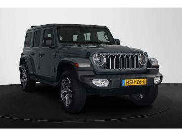 SPOTICAR Jeep Wrangler Unlimited 4xe 380 Sahara / Schuifdak / Facelift Tweedehands - Suv Hybride Grijs - Amsterdam - 1200300128_2