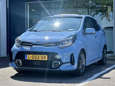 SPOTICAR Kia Picanto 1.0 T-gdi Gt-line 5p | 100pk!! | Open Dak | Stoel- Tweedehands -  Benzine Blauw - Emmeloord - 1200293574_1