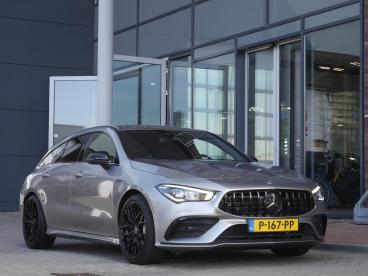 SPOTICAR Mercedes Cla Shooting Brake Amg 35 4matic Premium | 300pk | Aut Tweedehands - Stationwagen Benzine Grijs - Sneek - 1200300825_1