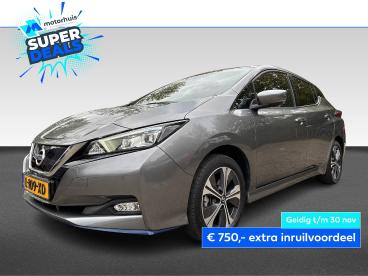 SPOTICAR Nissan Leaf | E+ N-connecta 62 Kwh 217 Pk | Gun Metallic | Led Tweedehands - Hatchback Elektrisch Grijs - Hoofddorp - 1200280048_1