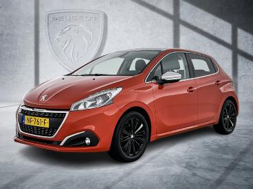 SPOTICAR Peugeot 208 110 Pk Allure | Rijklaar | Panoramadak | Lederen B Tweedehands -  Benzine Oranje - Ritthem - 1200292528_1