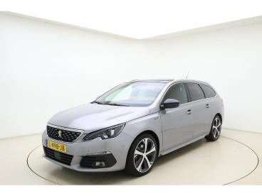 SPOTICAR Peugeot 308 Sw 1.2t Blue Lease Gt | Panorama Dak | 18'' Lichtm Tweedehands - Stationwagen Benzine Grijs - Drachten - 1200300530_1