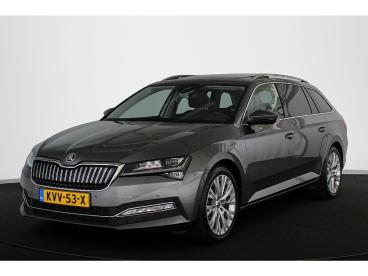 SPOTICAR Skoda Superb Combi 1.4 Tsi Iv Style Panoramadak Matrix Led Memo Tweedehands - Stationwagen Plugin Hybrid Grijs - Mijdrecht - 1200302308_1