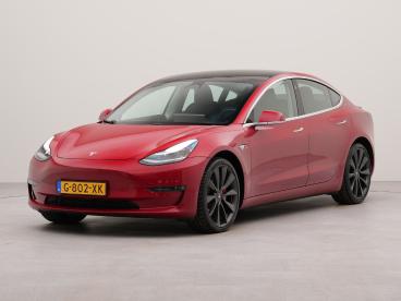 SPOTICAR Tesla Model 3 Performance Awd 75 Kwh Panorama Dak | Soh 91,4 % | Tweedehands - Hatchback Elektrisch Rood - Bergschenhoek - 1200294740_1