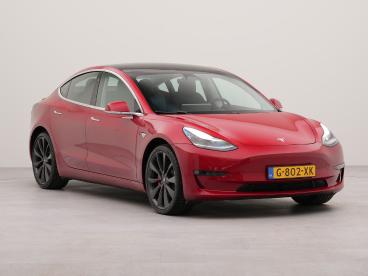 SPOTICAR Tesla Model 3 Performance Awd 75 Kwh Panorama Dak | Soh 91,4 % | Tweedehands - Hatchback Elektrisch Rood - Bergschenhoek - 1200294740_3
