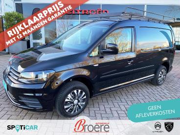SPOTICAR Volkswagen Caddy Maxi 2.0 Tdi L2h1 102pk Automaat Comfortline 2-zit Tweedehands - Bedrijfswagen Diesel Zwart - Krimpen Aan Den Ijssel - 1200279802_1
