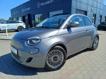 SPOTICAR Fiat 500 E 500c 42kwh La Prima Uzywany - Miejski Elektryczny Szary - Legnica - 1200223442_1