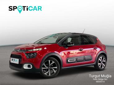 SPOTICAR Citroën C3 Shine 1.2 Puretech 110 Eat6 İkinci El Araç - Hatchback Benzin Kırmızı - MuĞla - 1200033801_1