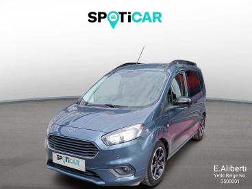 SPOTICAR Ford Tourneo Courier Kombi  1.5 Tdci 100 E6.2 Tit.plus İkinci El Araç - Şehir Otomobili Dizel Mavi - İzmİr - 1200021347_1
