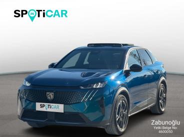 SPOTICAR Peugeot 3008 E-3008 Allure 157kw (yeni) İkinci El Araç - Suv Elektrik Mavi - Kahramanmaraş - 1200031333_1