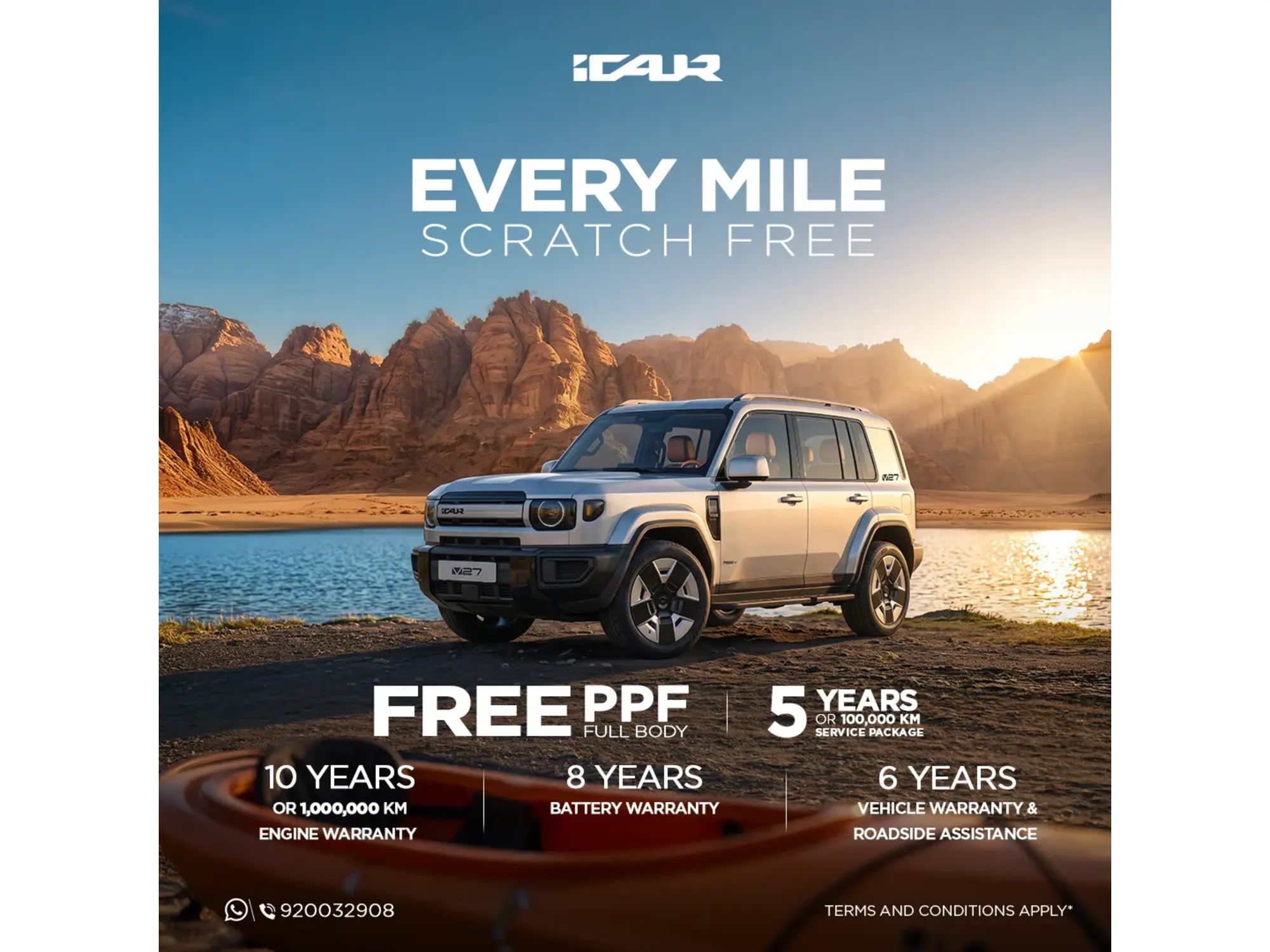 Drive with freedom in the V27… scratch‑free journeys with iCaur