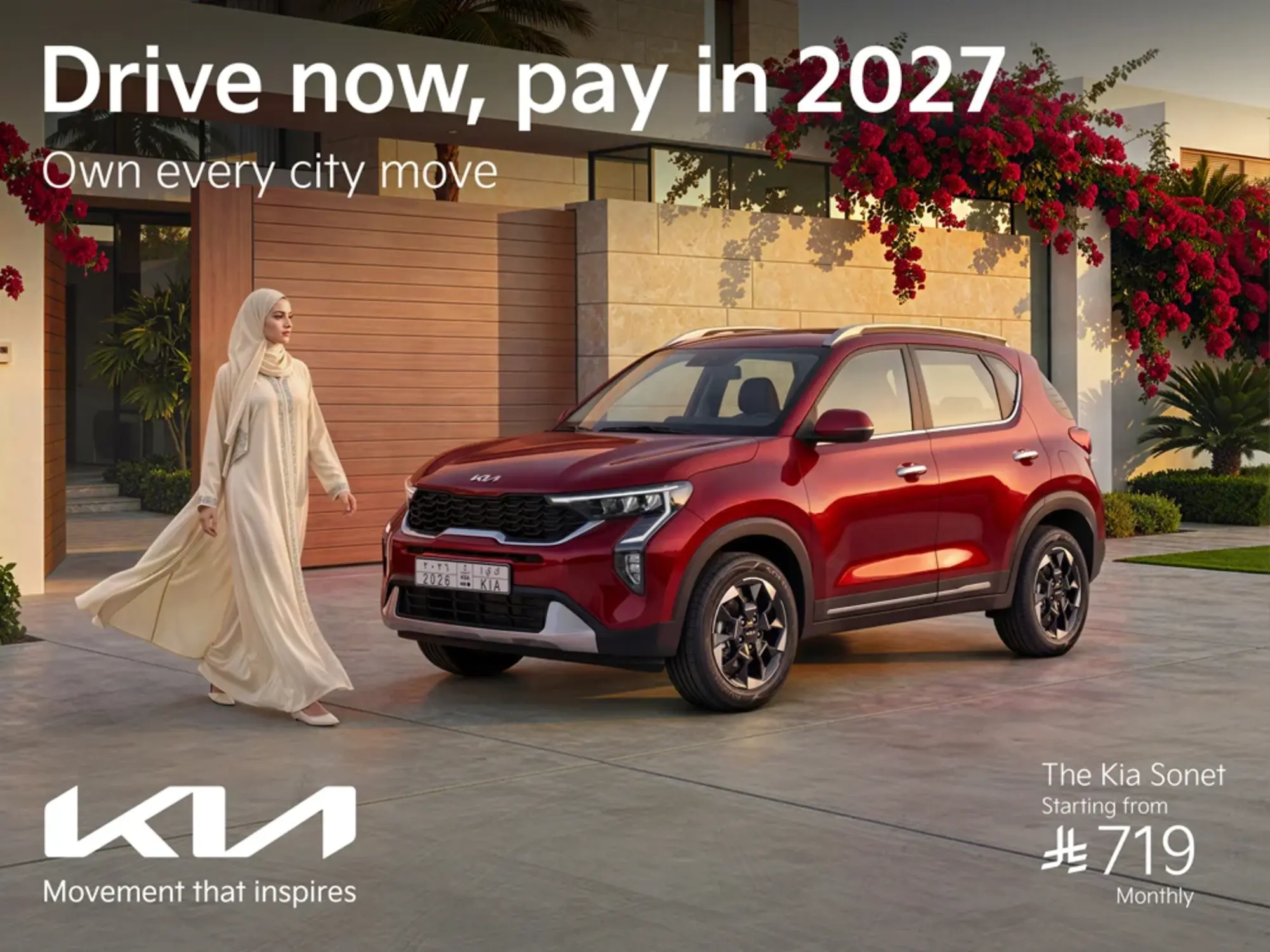 Drive Kia Sonet from 719 SAR/mo & 5 Installments on Us!