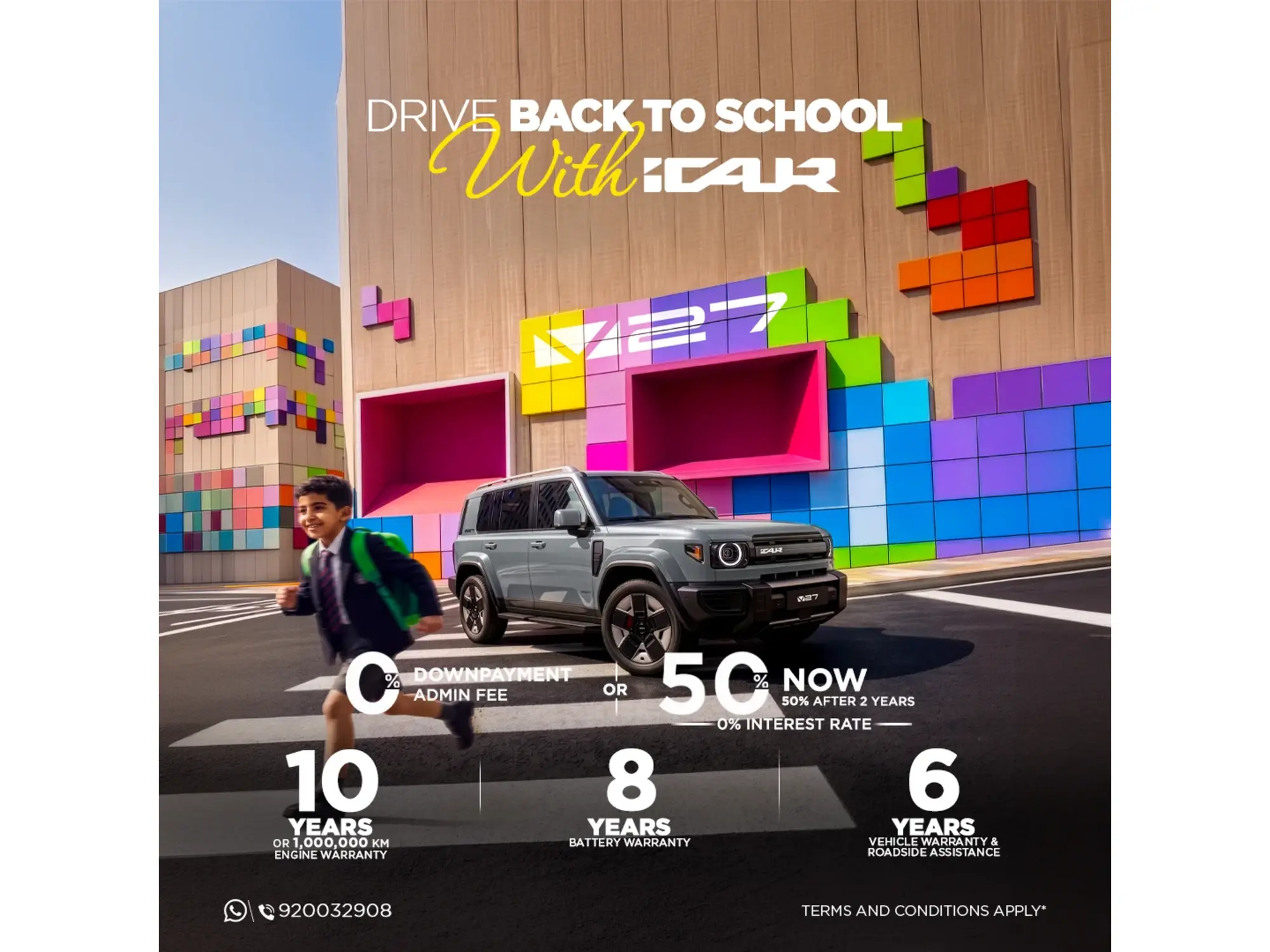 New school year, new ride. Meet the iCAR V27 ✨🎒