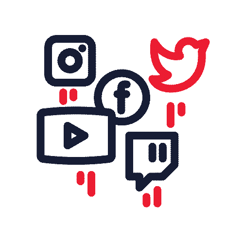 النشر على منصات<br>التواصل الاجتماعي