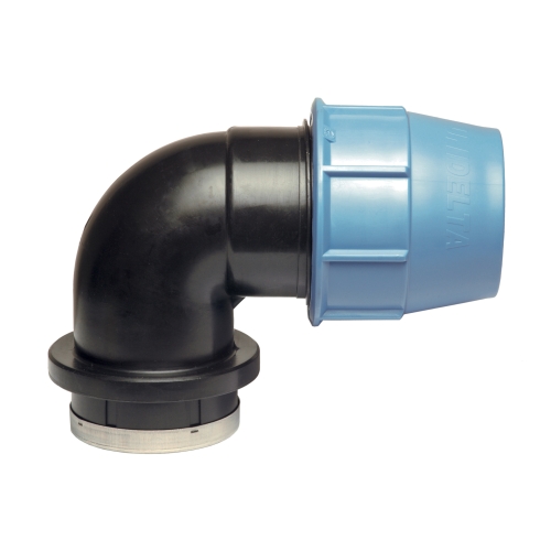 Unidelta Knie 32mm x 3/4" binnendraad