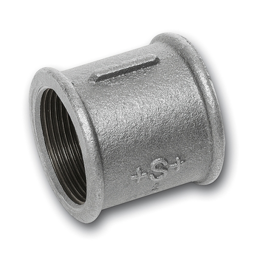 SANHA mof - 1", met beide zijden binnendraad, gegalvaniseerd - Nr. 270