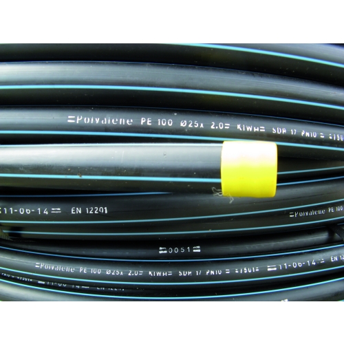 PE 100 slang - 50x3,0 mm - KIWA - SDR17 - PN10 - 100 mtr