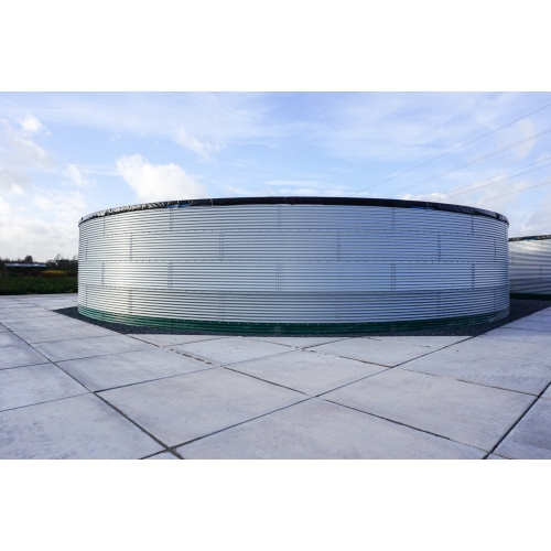 NPI Watersilo , FPP, cover, outlet 200/90, 5.49 x 2.29 54m3