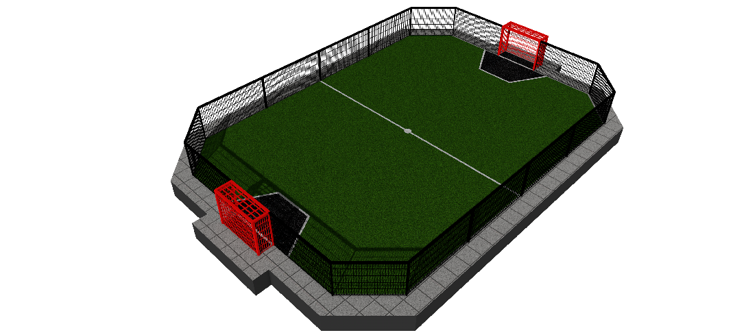 Kunstgras pannakooi voetbal herkwerk vario